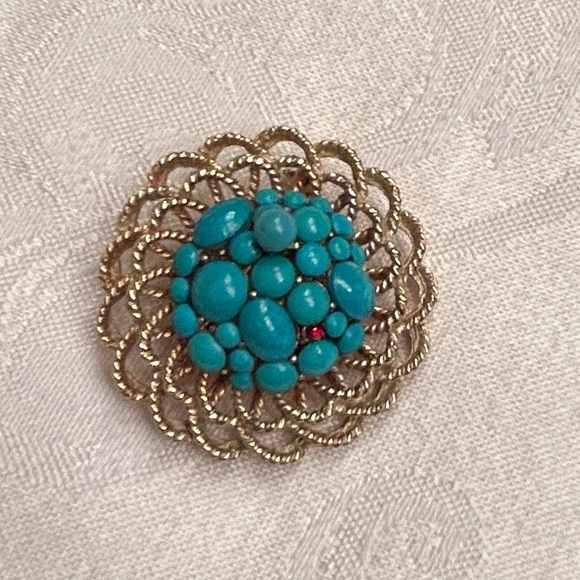 Capri Jewelry Vintage Turquoise Brooch Capri Poshmark